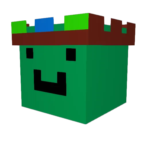 MebblerMC Minecraft avatar head, 3D render