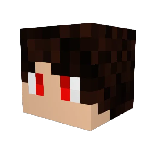 MecaSociety Minecraft avatar head, 3D render