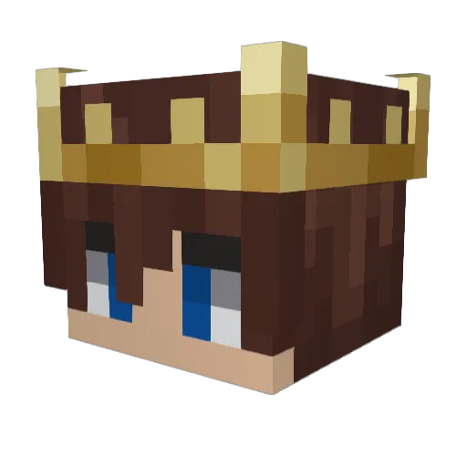 Mecam Minecraft avatar head, 3D render