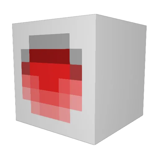 MecchaDe Minecraft avatar head, 3D render