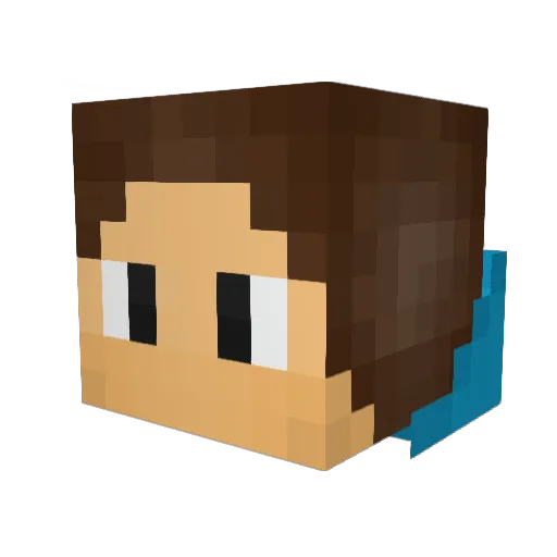 Mech1415 Minecraft avatar head, 3D render