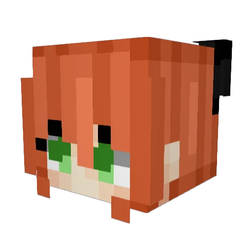 MechApocalypses Minecraft avatar head, 3D render