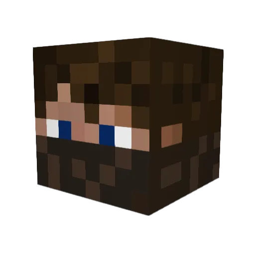 Mech_Lgnd Minecraft avatar head, 3D render