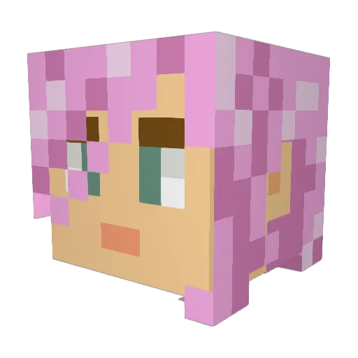 Mech_Romancer Minecraft avatar head, 3D render