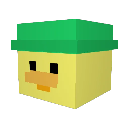 Mecha2008 Minecraft avatar head, 3D render