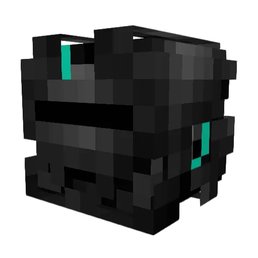 MechaBolt Minecraft avatar head, 3D render
