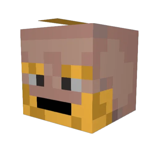 MechaCthulhu Minecraft avatar head, 3D render