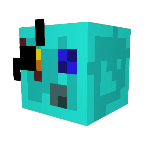 MechaGodzilla97 Minecraft avatar head, 3D render