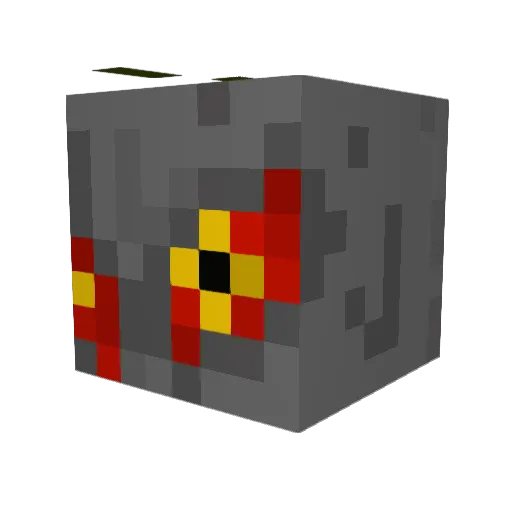 MechaHedorah Minecraft avatar head, 3D render