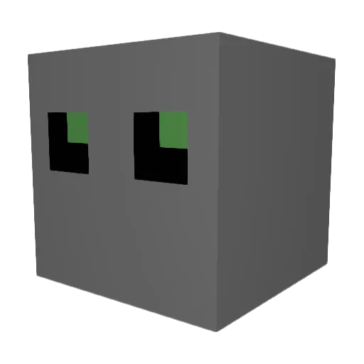MechaKawizz Minecraft avatar head, 3D render