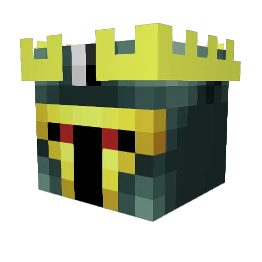 MechaRipper Minecraft avatar head, 3D render