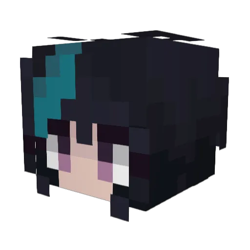 MechaRoma Minecraft avatar head, 3D render