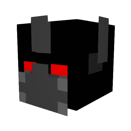 Mechagodzi11a Minecraft avatar head, 3D render