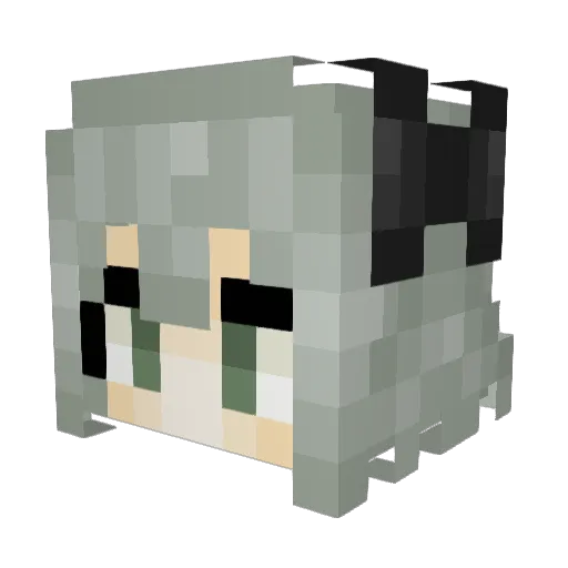 MechanicArc Minecraft avatar head, 3D render