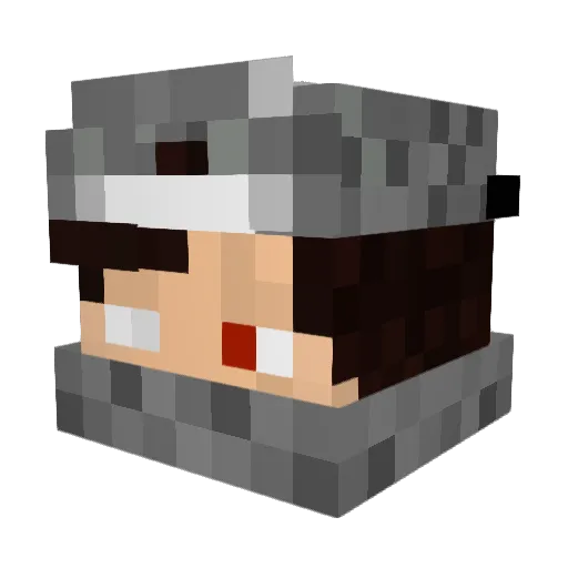 MechanicalLustre Minecraft avatar head, 3D render