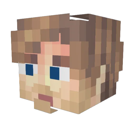 Mechanical_Beast Minecraft avatar head, 3D render