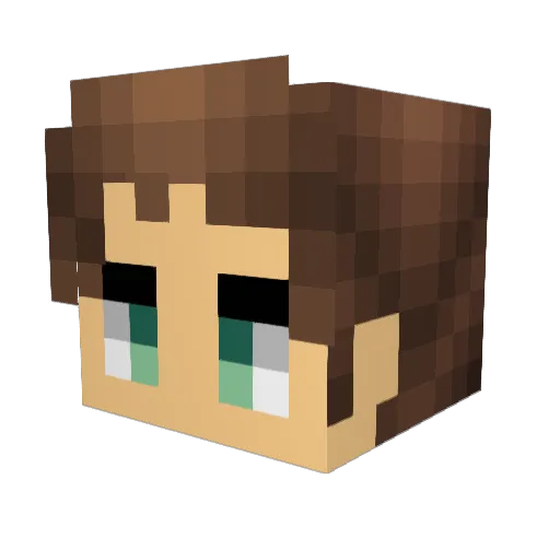 MechanistGamma Minecraft avatar head, 3D render