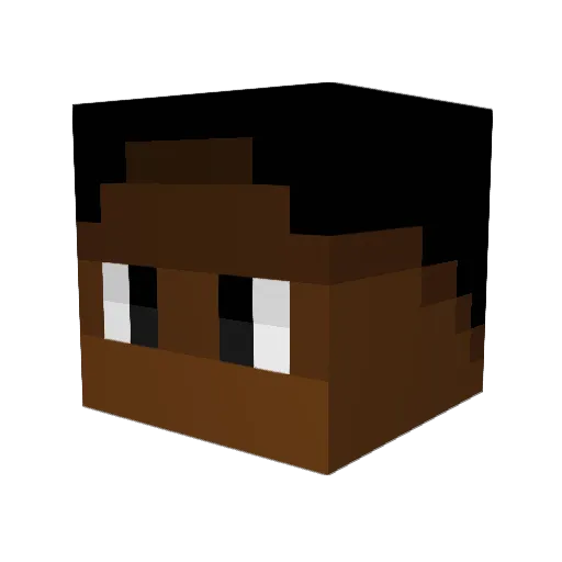 Mechanov Minecraft avatar head, 3D render