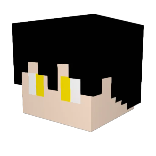 Mechem77 Minecraft avatar head, 3D render