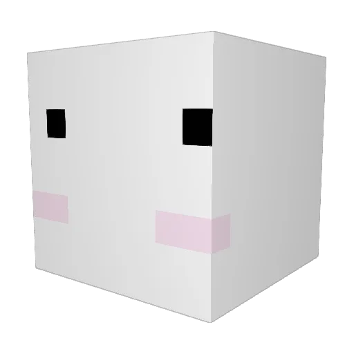 Mechlittle Minecraft avatar head, 3D render