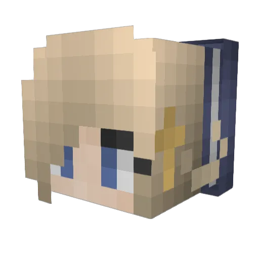 Mechlor8 Minecraft avatar head, 3D render