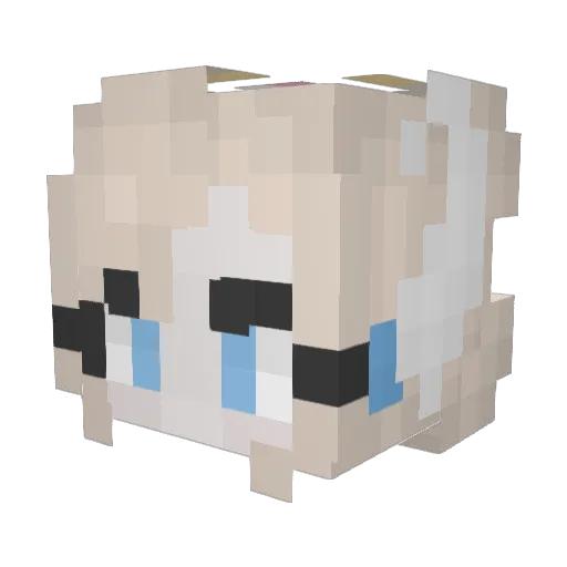 Mechroslayer Minecraft avatar head, 3D render