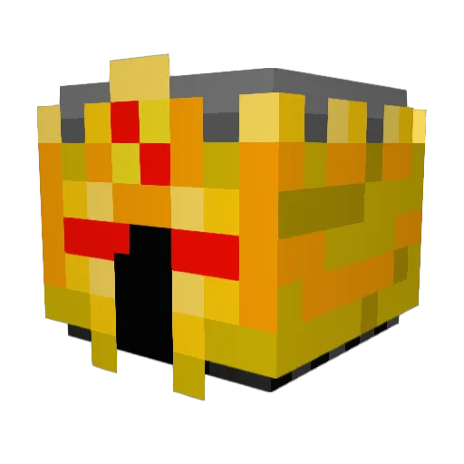 Mechspace Minecraft avatar head, 3D render