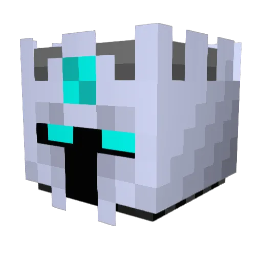 MechtoIronman Minecraft avatar head, 3D render