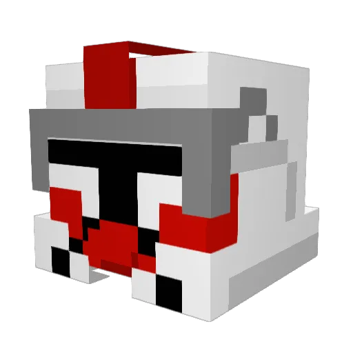 Mechwarrior7274 Minecraft avatar head, 3D render