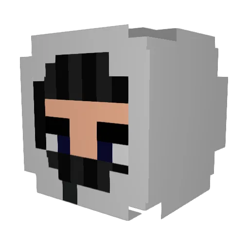 Mecik69 Minecraft avatar head, 3D render
