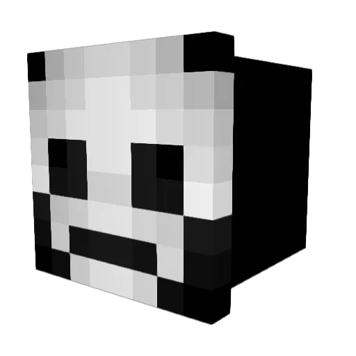 Meckerchef Minecraft avatar head, 3D render