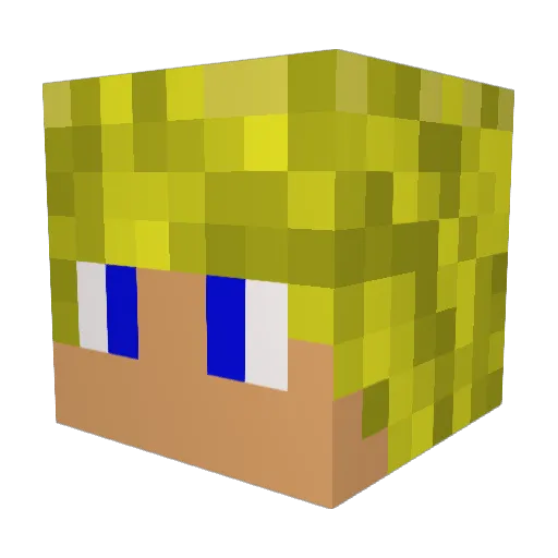 Mecko469 Minecraft avatar head, 3D render