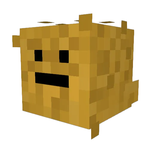 MecoolGaming Minecraft avatar head, 3D render