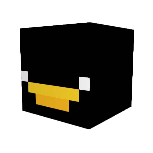 Mectonic Minecraft avatar head, 3D render