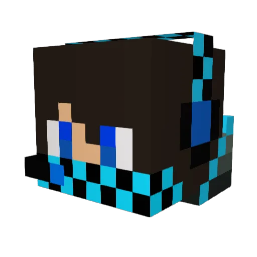 Med1na_ Minecraft avatar head, 3D render