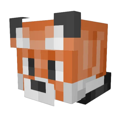Med8r Minecraft avatar head, 3D render