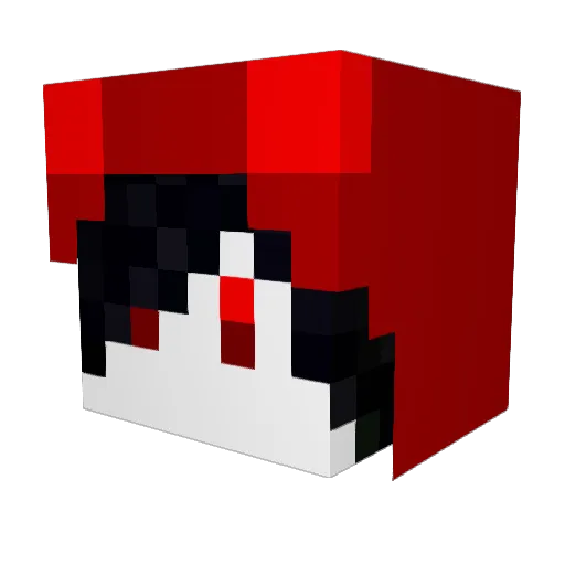 MedFire Minecraft avatar head, 3D render