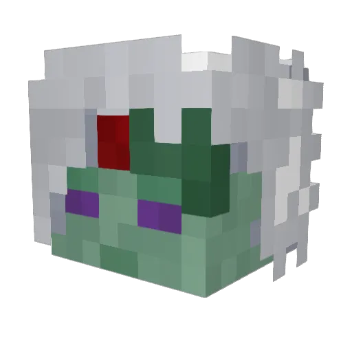 MedNaou Minecraft avatar head, 3D render