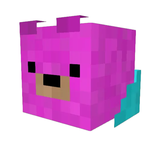 MedaBoss_ Minecraft avatar head, 3D render