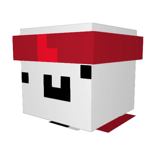 Medaltech Minecraft avatar head, 3D render