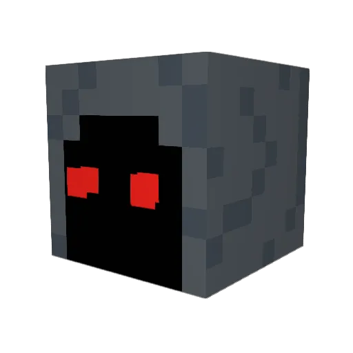 Meddiecated Minecraft avatar head, 3D render