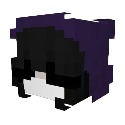 Medesei Minecraft avatar head, 3D render