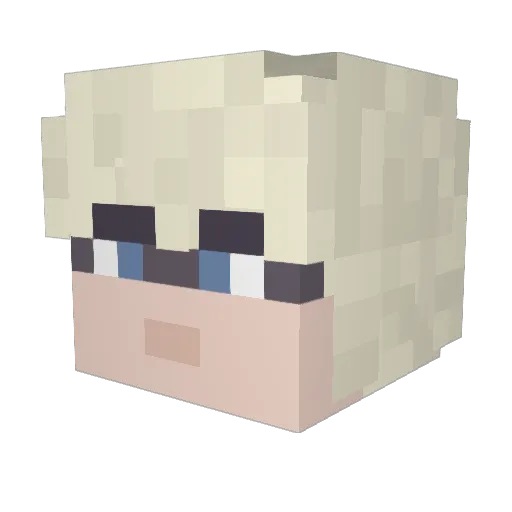 Medges Minecraft avatar head, 3D render