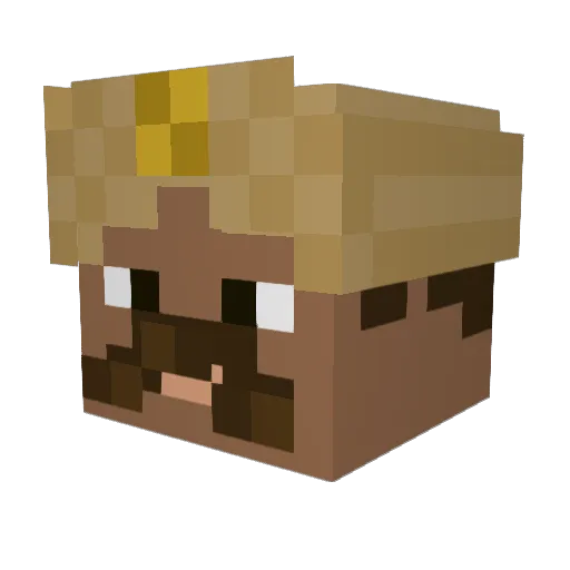 Medhansh26 Minecraft avatar head, 3D render