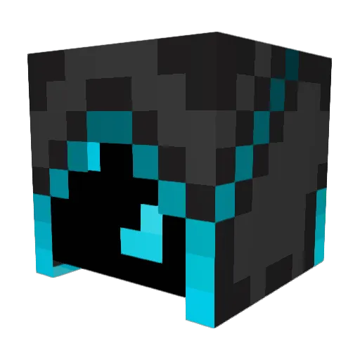 MediHunterBlack Minecraft avatar head, 3D render