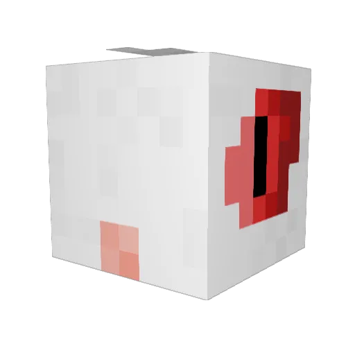 MediaDruid Minecraft avatar head, 3D render