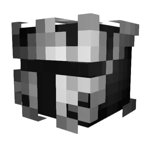 MediaGolem Minecraft avatar head, 3D render