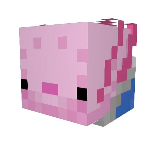Medialab10 Minecraft avatar head, 3D render