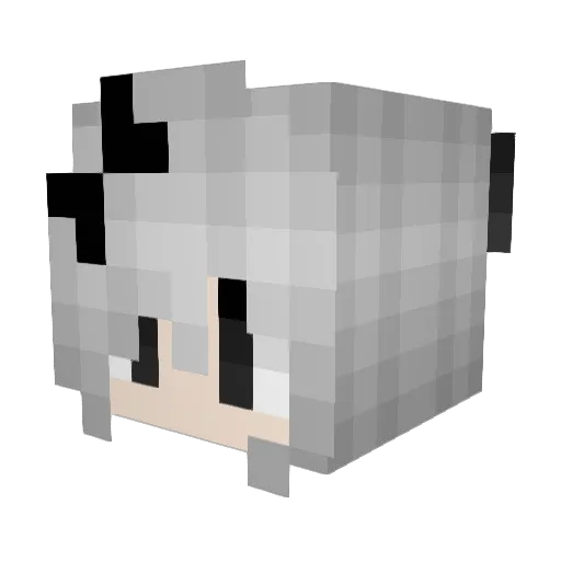 Mediavolo Minecraft avatar head, 3D render