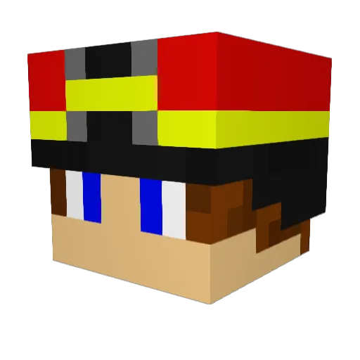 MedicSquirrel4 Minecraft avatar head, 3D render